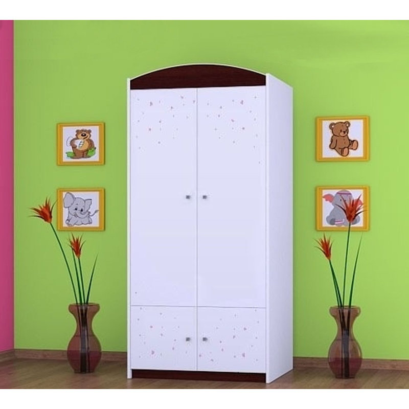 Hummel 2 Door Wardrobe, Black