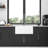 Small Farmhouse Apron-Front Kitchen Sink Single Bowl