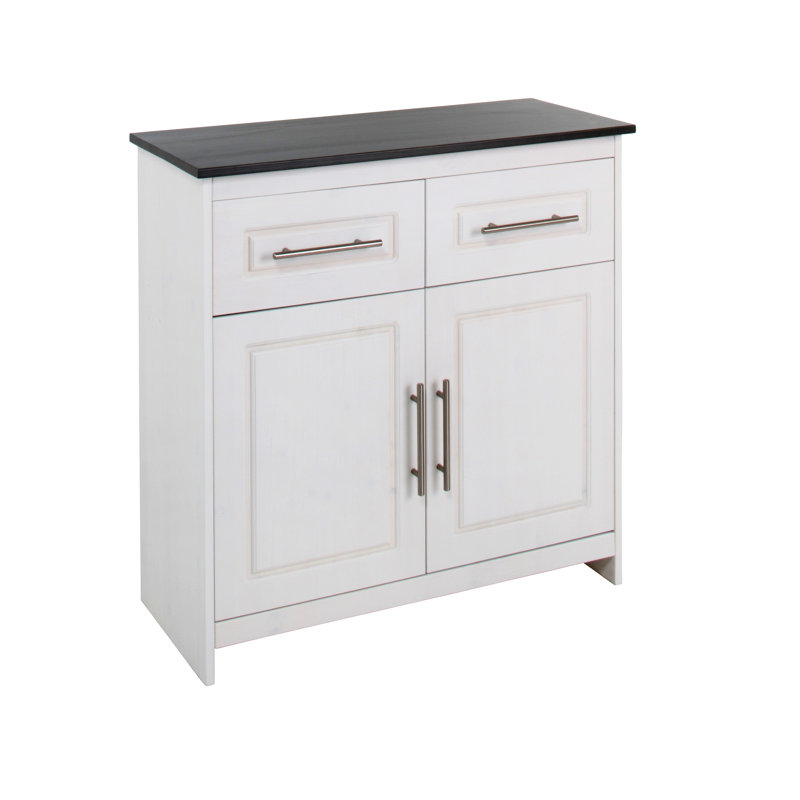 Dehaan Solid Wood Rectangle Accent Accent Chest, White