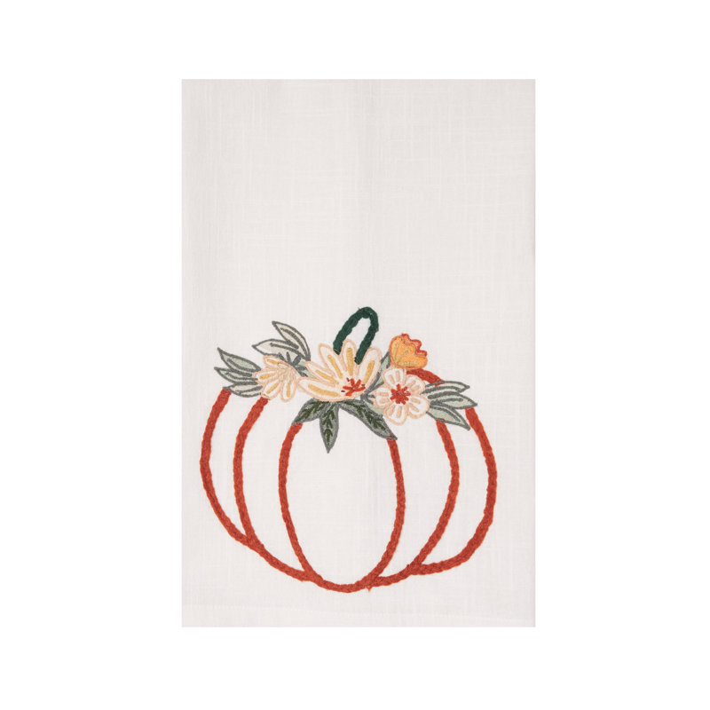 Serviette d'automne floral