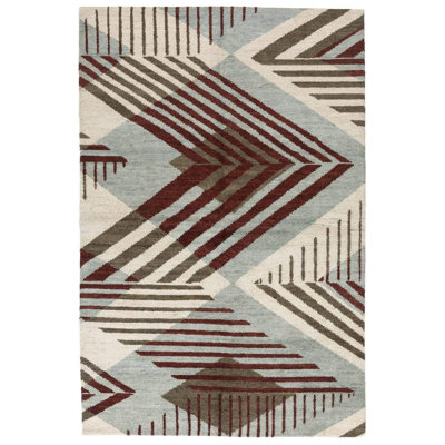 Astrid Hand Woven Wool Geometric Area Rug