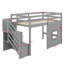 Lit mezzanine simple avec escalier de rangement-1146772171