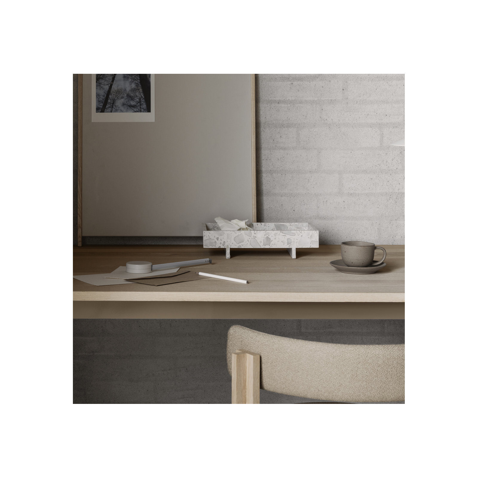 Abento Marble Tray, Nimbus Cloud
