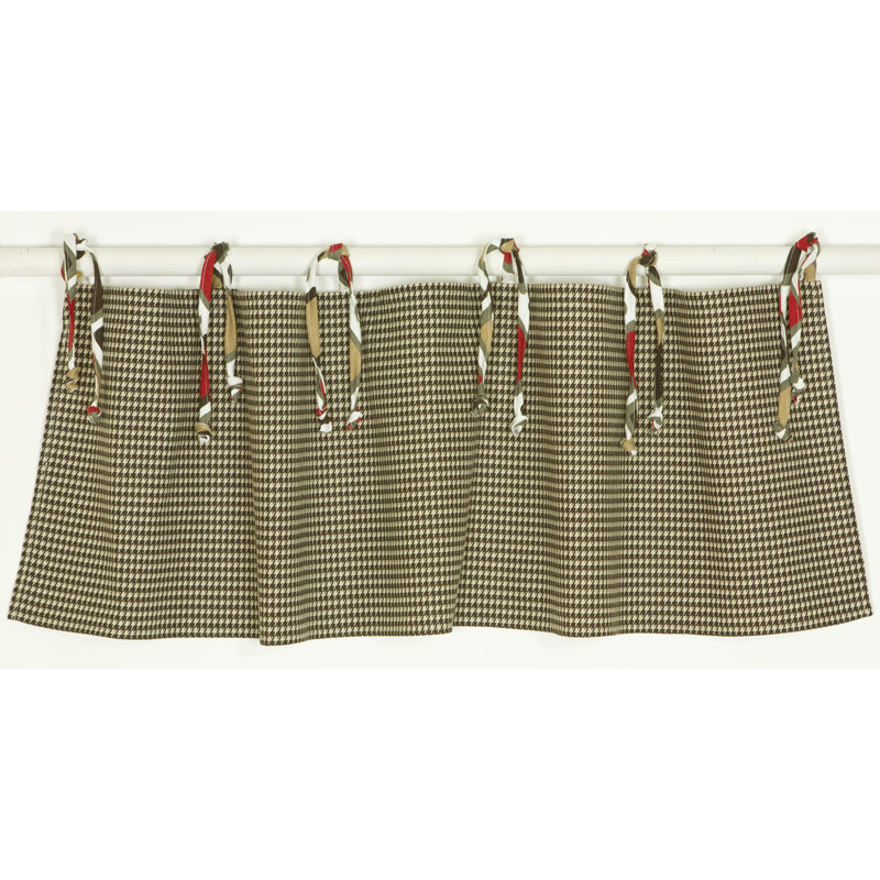 Statham Cotton Plaid Tailored Window Valance