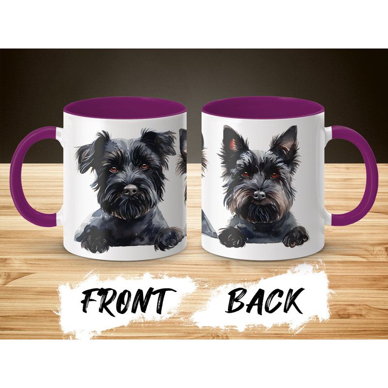 Ceramic Coffee Mug, Purple, 2