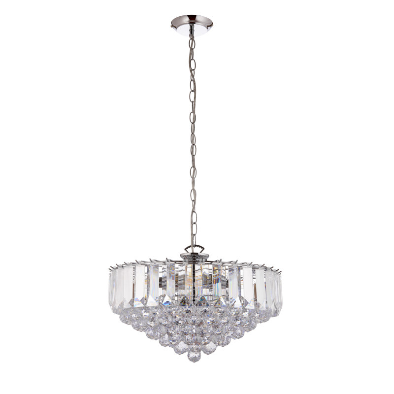 Kacey 6 - Light Crystal Chandelier