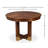 Extendable Walnut Round Solid Wood Dining Table