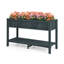 Poly Wood Elevated Planter Box With Legs Storage Shelf Drainage Holes-106901930-106901931