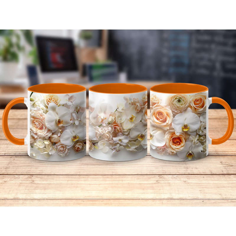 Ceramic Coffee Mug, Orange