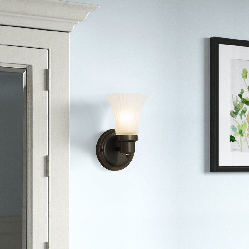 Steel Flush Mounted Sconce, Oil Rubbed Bronze