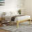 Metal Bed Frame Heavy Duty Wood Grain-1214502516