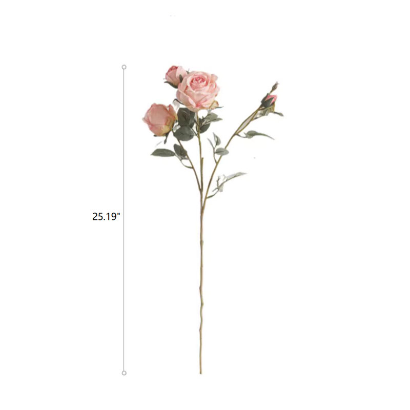Grande tige de fleur rose 25,2 po Miriya