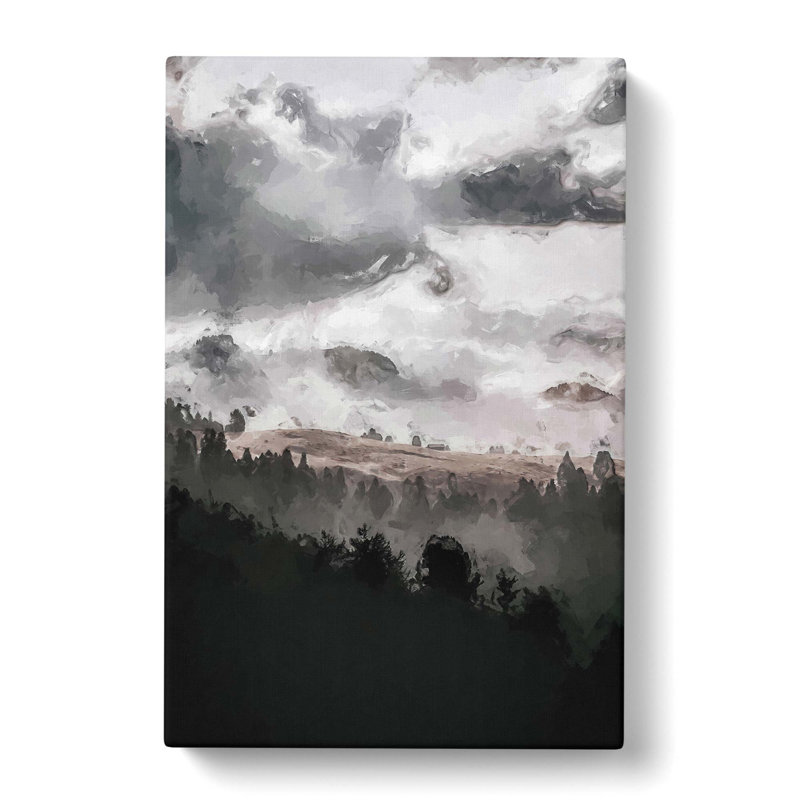 Mist Over Wurzjoch In Italy In Abstract - Wrapped Canvas Painting, 50cm H x 35cm W x 3cm D
