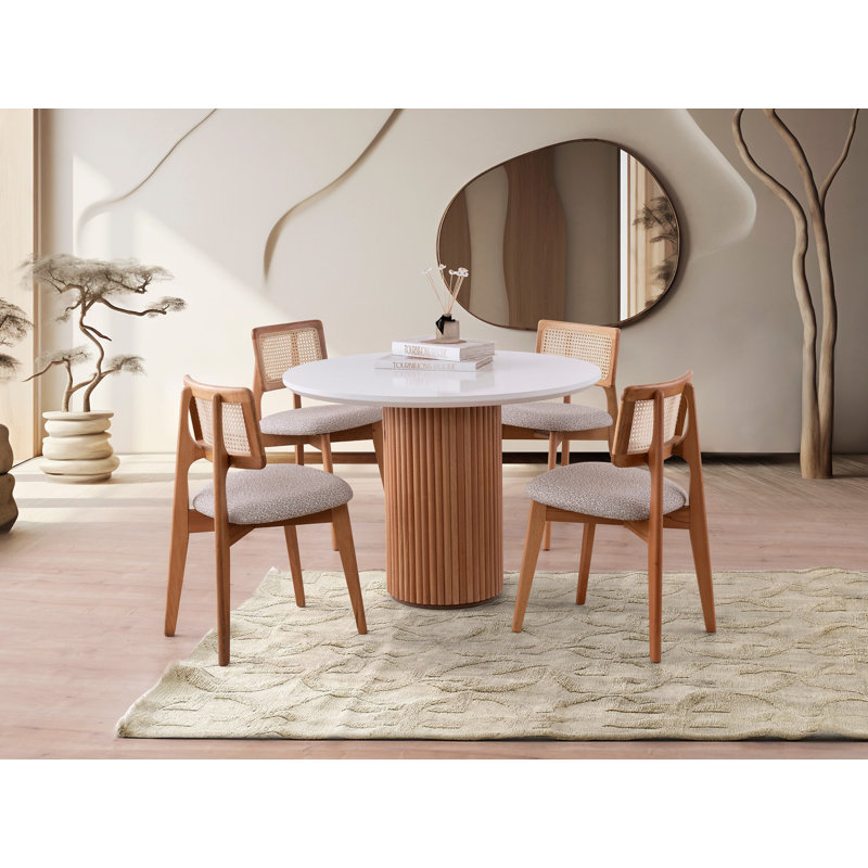 Ferro Beech Round Dining Table