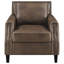 Fauteuil en cuir Gunderson Brown Sugar
