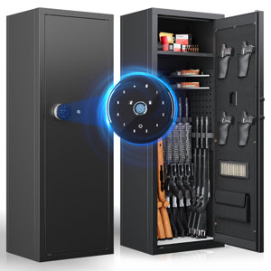 10-12 Gun Safe,rifle Safe,gun Safes & Cabinets,gun Safes For Home Rifle And Pistols,gun Cabinet For Rifles And Shotguns With Pistol Pockets/adjustable Partition Large Gun Safe (unassembled)