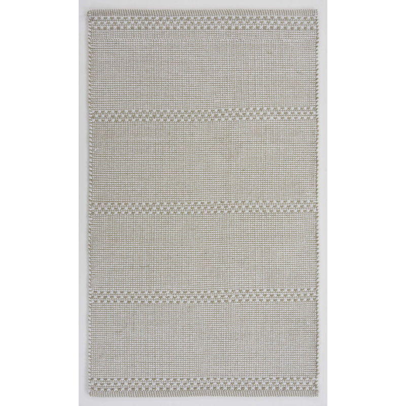 Cotton Striped Indoor Rug, Rectangle 2'3" x 3'9"