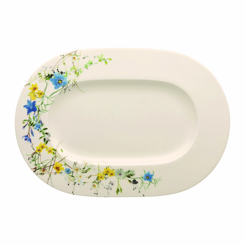 Brillance Fleurs Des Alpes Bone China Platter