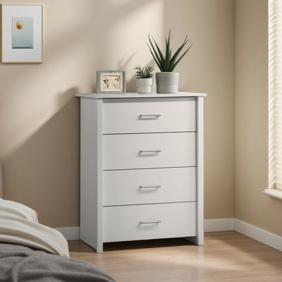 Commode 4 tiroirs avec poignées l 32 "