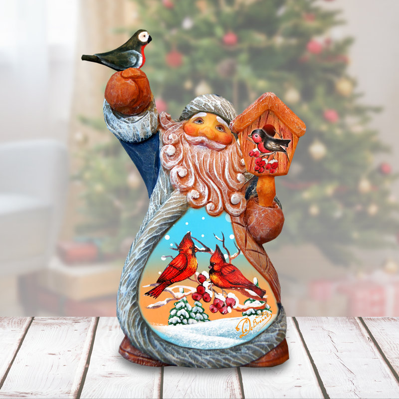 Cardinals Santa Tiny Tale Santa Figurine