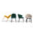 Tuka Upholstered Armchair with Metal Frame-61245774-61245775