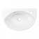 Juniper 17 1/8" Wall Mounted Bathroom Sink in White with Overflow