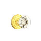 Double Dummy Old Town Clear Knob with Regular Rose
