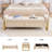67'' W Modern Upholstered Velvet Storage Bench for Bedroom End of Bed with Gold Leg-727647007