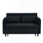 Canapé 52 po en velours noir moderne-1469366407