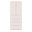 Tall Storage Cabinet with Push-to-Open Doors & 4 Drawers-127662744