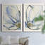 Cobalt & Paynes Petals I, toile encadrée de qualité supérieure - prête à être accrochée-1576150109-1576150108