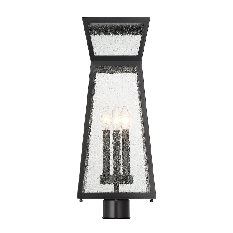 Keima Matte Black 3 -Light 23.25" H Hardwired Lantern Head