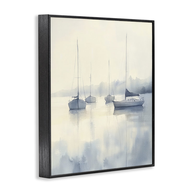 Estampe numérique subtile Tides Of Freedom encadrée, design par Novae, H 14 po x l 11 po, Giclée encadrée noir minuit