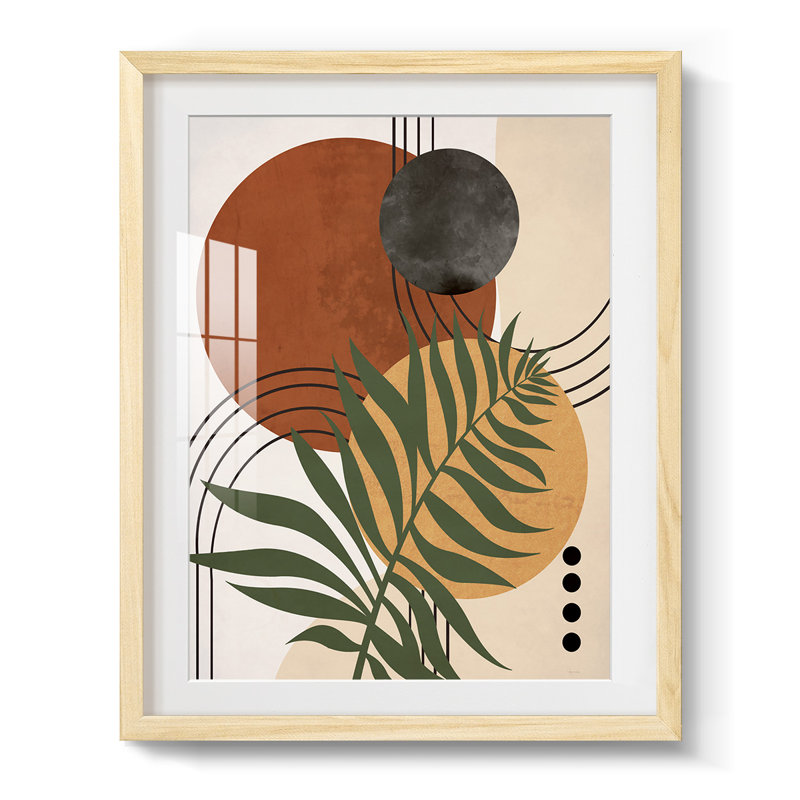 Contemporary Palm I - Impression encadrée, 28.5" H x 20.5" W, Naturel