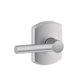 Broadway Lever with Greenwich Trim Hall and Closet Lock