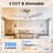 42" Modern Ceiling Fan with Light & Remote, High-Airflow Reversible DC Motor, 3-Color Memory LED, Gold Ceiling Fan with White Blades for Farmhouse Transitional Bedroom Small Rooms Home Offices-1536373065-1536373068