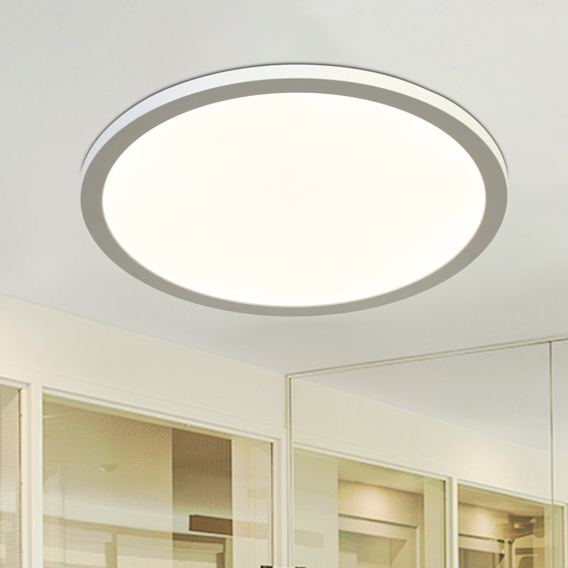 Plafonnier encastré moderne 1 lumière DEL, 36 W, H 0,5 po x l 15 po x P 15 po
