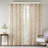 Palm Leaf Burnout Window Sheer Natural 50X84"-1074494857