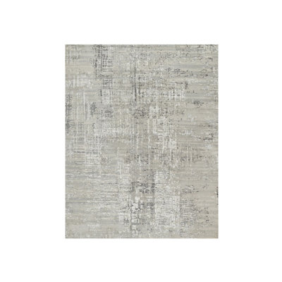 Tapis gris en laine naturelle nouée à la main 8 pi x 10 pi 2 po CC1090A3432D41209843CCBF429E7216
