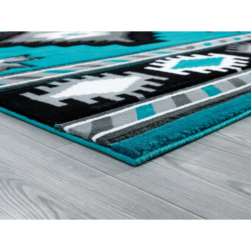 Tapis bleu Sheridan, Rectangle 1 pi 10 po x 2 pi 8 po