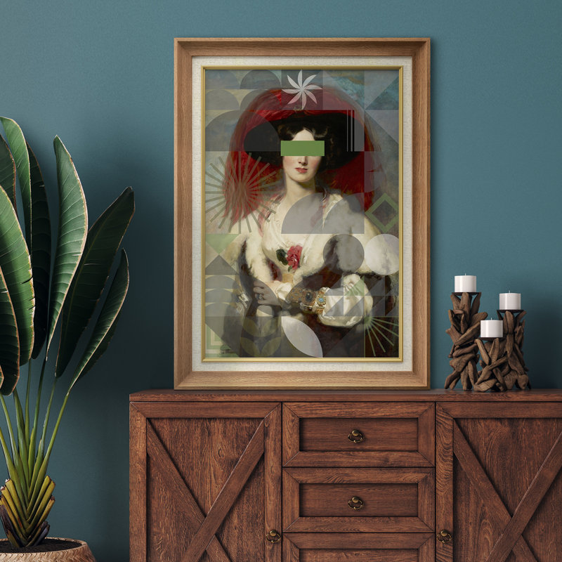 «Portrait Victorian Elegant Women» sur toile, H 36 po x l 26 po, Cadre naturel de qualité supérieure