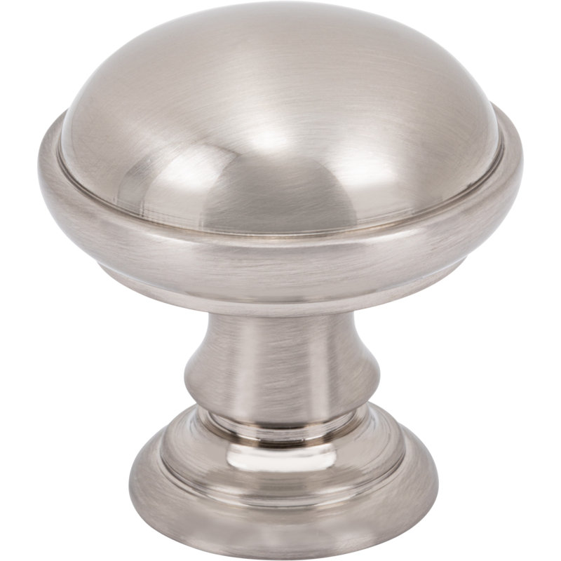 Ronan Diameter Round Knob, 1 1/2", Brushed Satin Nickel