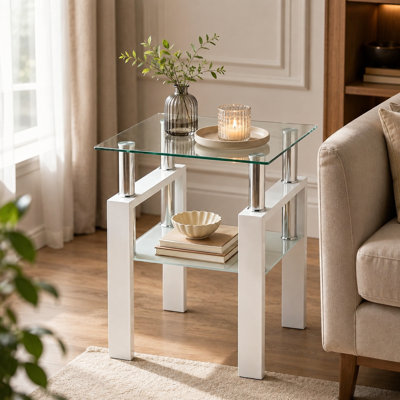 Eniileri Glass Top Living Room Table Set
