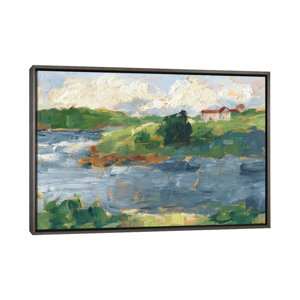 Lakeside Cottages IV by Ethan Harper - Painting Print
