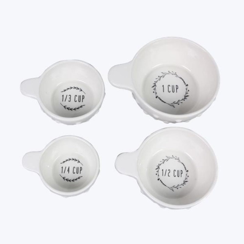 Love Happy Creations LLC 4 -Piece Ceramic Measuring Cup