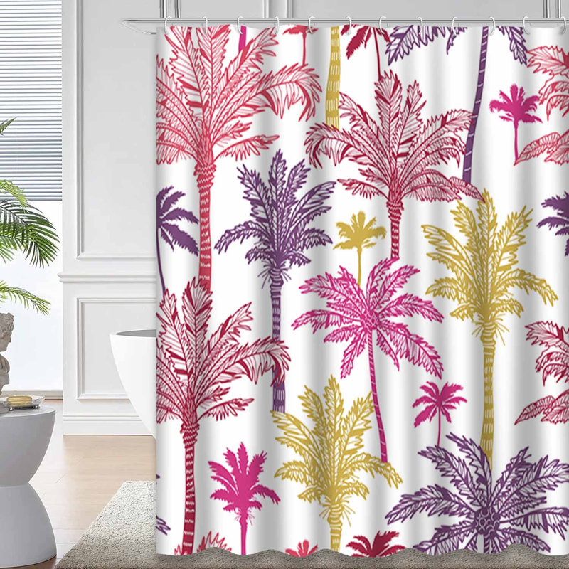 Rideau de douche Palm Tree, L 72 po x l 72 po