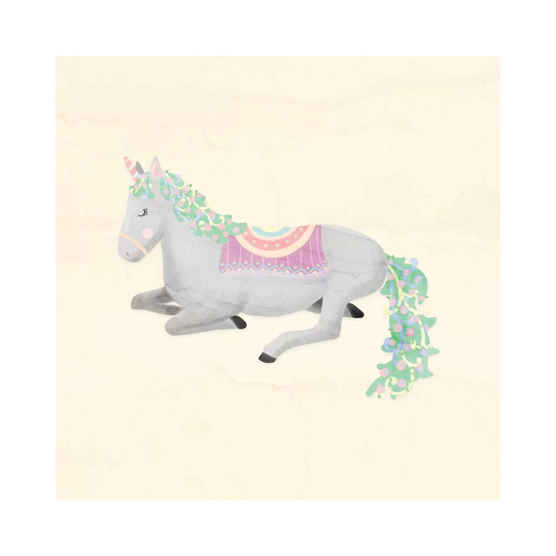 Unicorn Pastel IV by Noonday Design - Wrapped Canvas Gallery-Wrapped Canvas Giclée, 66.04 cm H x 66.04 cm W x 1.91 cm D