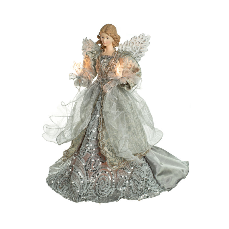 14'' Fabric Lighted Tree Topper