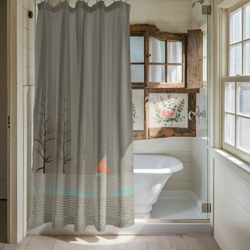 Rideau de douche Snug Winter - Premium, L 71 po x L 74 po