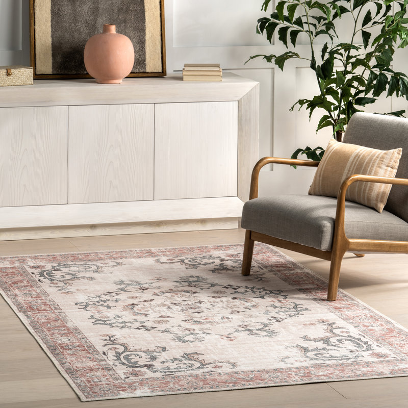 Tapis rétro lavable à la machine Layna SpinClean, Rectangle 8 pi x 10 pi
